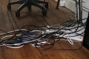 Under Desk Cable Management: a potentially scary matter, which is being overlooked by the office management